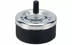 Dameco Cendrier Avec Un Couvercle Centrifuge, Noir - Cendrier