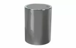 Kleine Wolke Poubelle à Bascule Clap 5 L, Platine - Poubelle à Battant