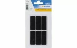 Herma Stickers Patin En Feutre 15 X 45 Mm, 6 Pièces, Noir - Filtre Pour Aspirateur