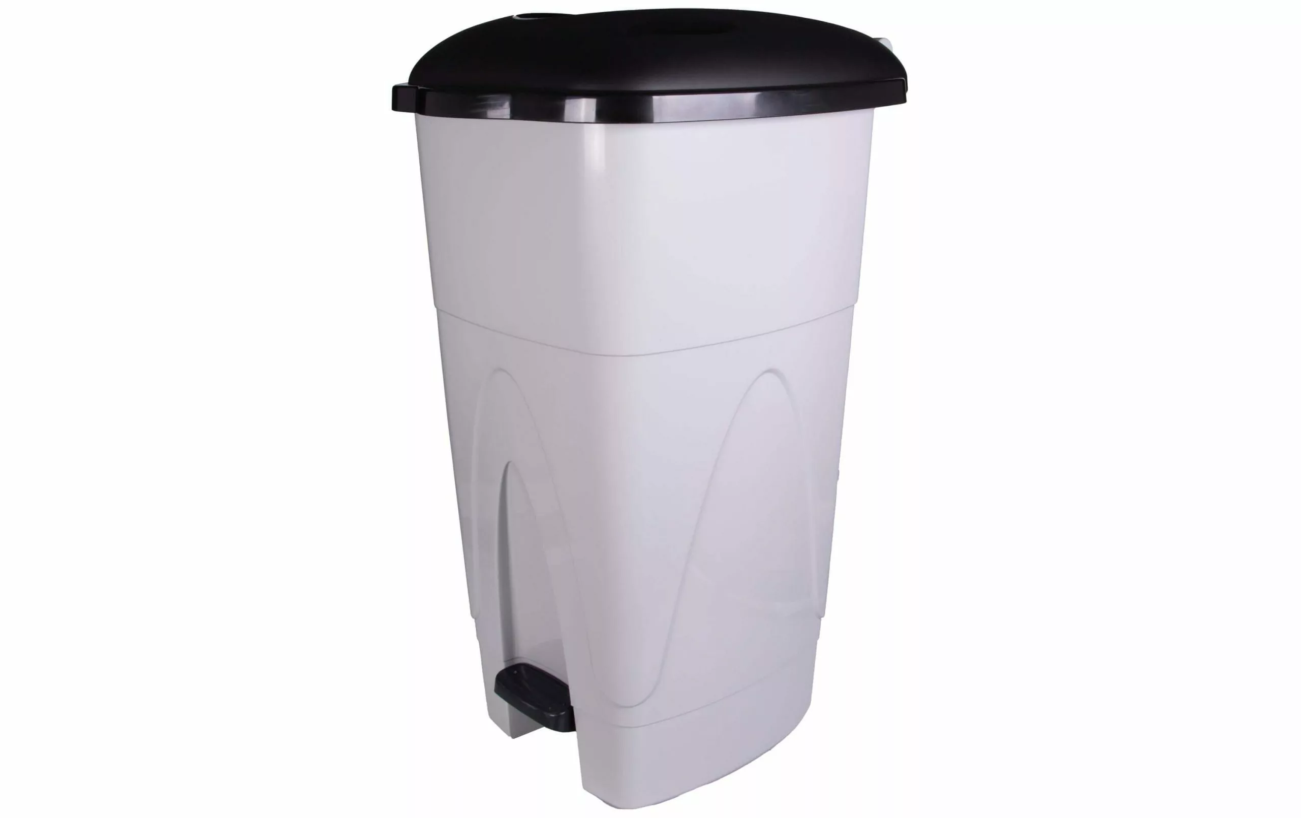 Edi Clean Poubelle à Pédale Kick 110 L, Gris/Noir - Poubelle à Pédale 3 Edi Clean Poubelle à Pédale Kick 110 L, Gris/Noir - Poubelle à Pédale