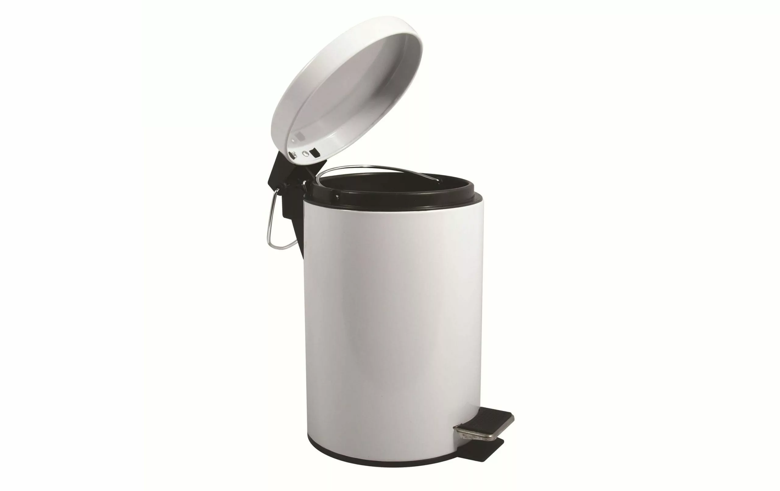 MSV Poubelle à Pédale 3 L, Blanc - Poubelle à Pédale 5 MSV Poubelle à Pédale 3 L, Blanc - Poubelle à Pédale – Image 3