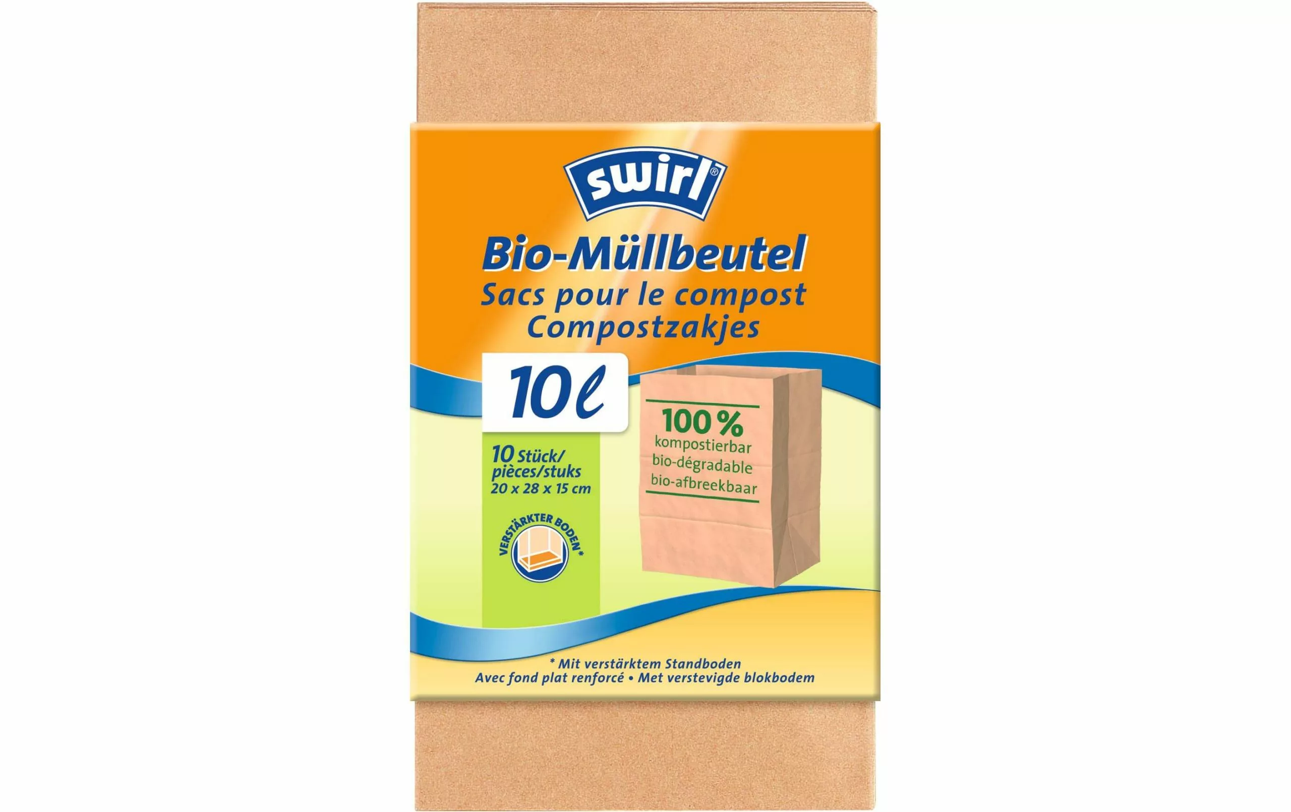 Swirl Sacs Poubelle Pour Déchets Verts 10 L, 10 Pièce/s - Sacs Poubelle 3 Swirl Sacs Poubelle Pour Déchets Verts 10 L, 10 Pièce/s - Sacs Poubelle
