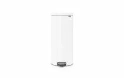 Brabantia Poubelle à Pédale NewIcon 30 L, Blanc - Poubelle à Pédale