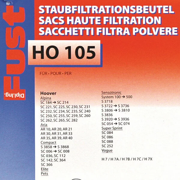 Fust HO 105 H 7 ALPINA - Sac à Poussière 4 Fust HO 105 H 7 ALPINA - Sac à Poussière – Image 2